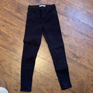 TOPSHOP Moto Jamie Black Skinny Jeans